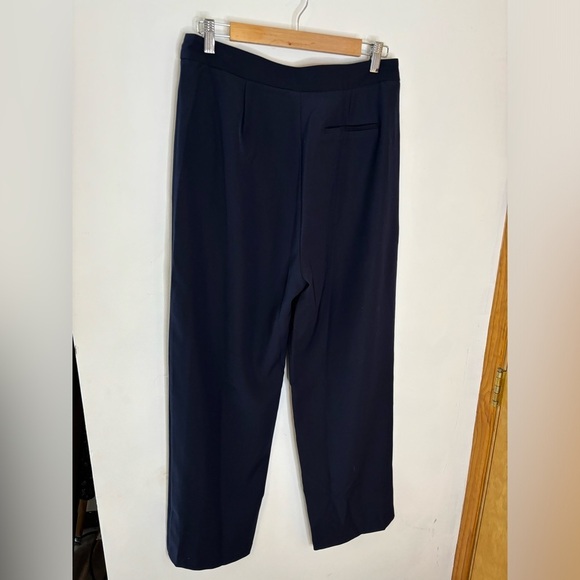 NWOT Lulus Navy Blue Wide Leg Faux Pocket Pants - Picture 6 of 6
